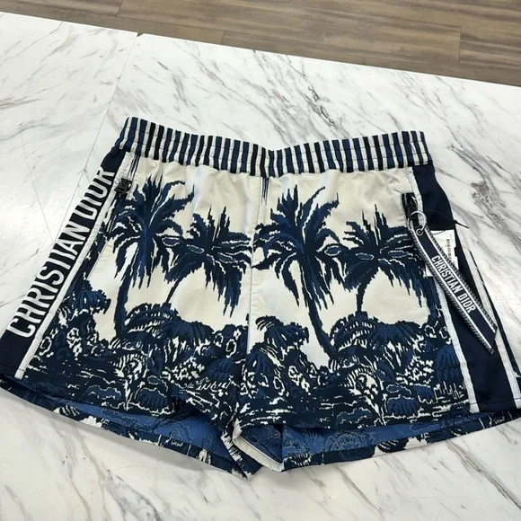 Dior | Shorts | Dior Palm Tree Shorts | Poshmark